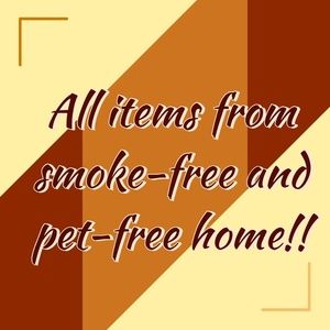 All items from smoke free and pet free home